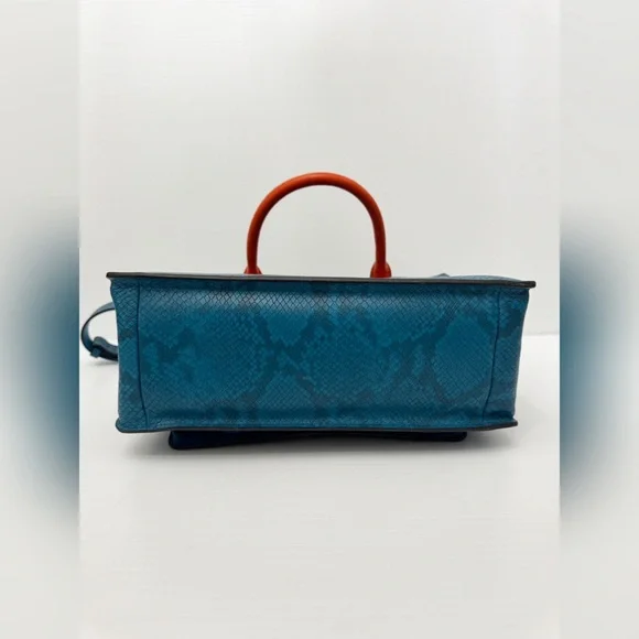 Fossil Blue and Green Satchel Bag - Picture 8 of 13